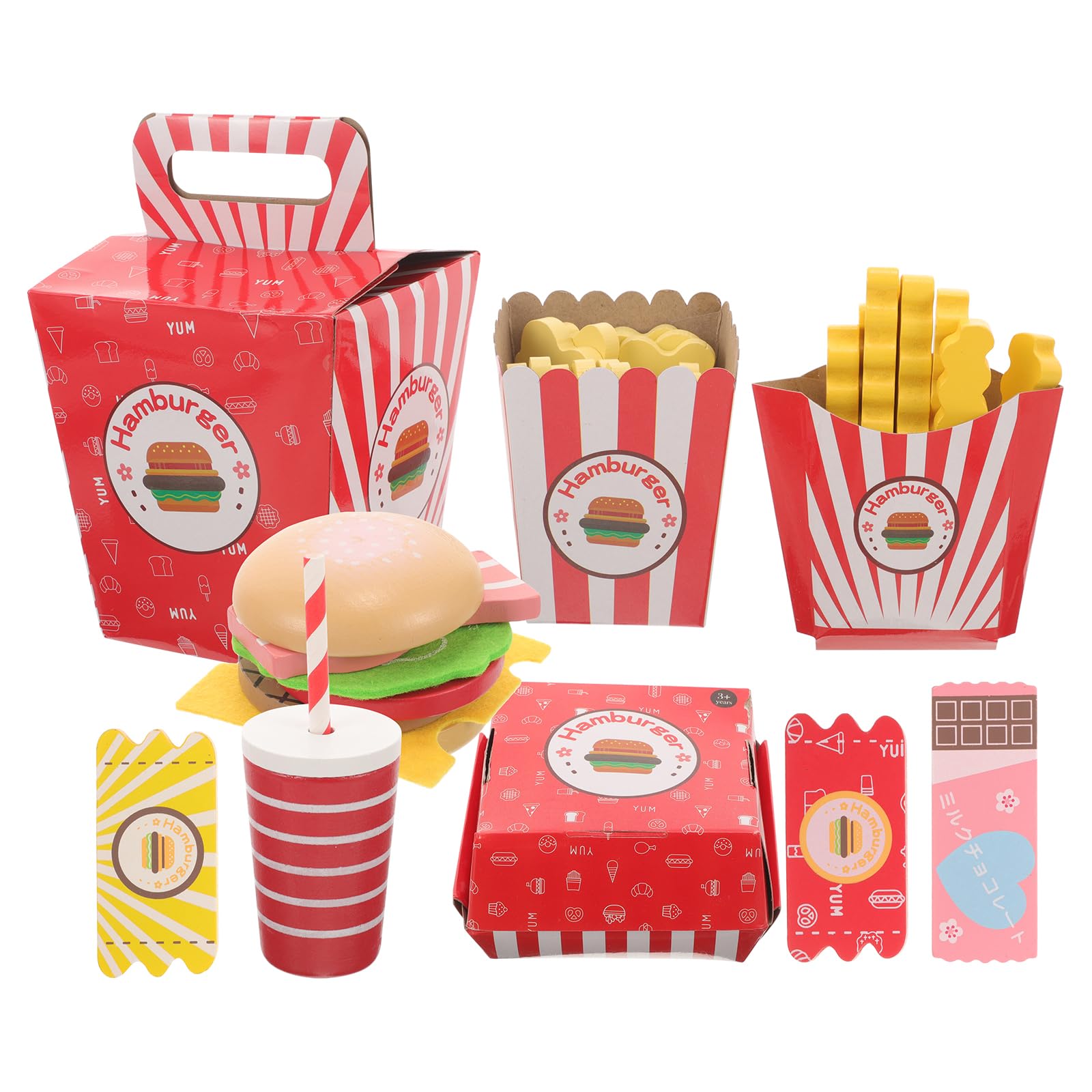 Wooden Fast Food just home food food toys Toy Food Model