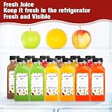 Leaflai 12 Pack 12oz Juice Bottles with Lids, BPA-Free Plastic view 6