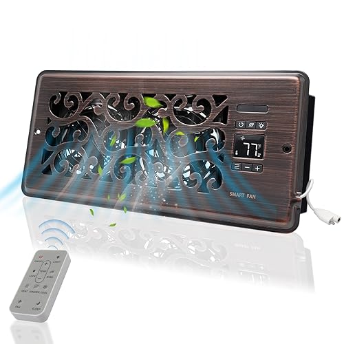 quiet register booster fan with thermostat control