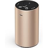Waterless Essential Oil Diffuser, Rechargeable Scent Diffusers with 3 Mist Levels & Timers, Portable Aromatherapy Diffuser for Home Car Room Studio Office, Desert Titanium