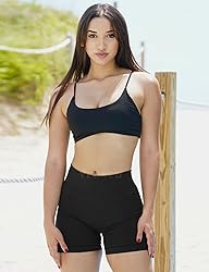 YEOREO Workout Scrunch Shorts Women V Back Gym Butt