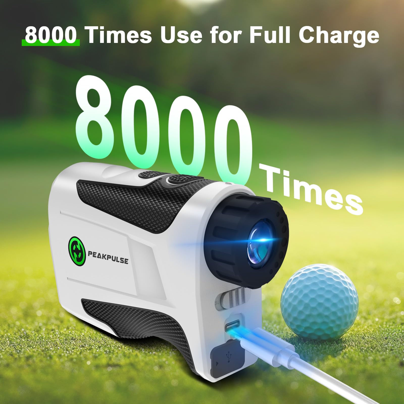 1200 Yards Golf Rangefinder with Slope and Magnetic 6X Magnification Rechargeable Laser Distance Range Finders, Flag Pole Locked with Vibration Ideal for Golfer Accessories