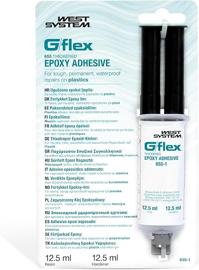 West System G/flex 655-1 Two Part Epoxy Syringe Heavy Duty Adhesive