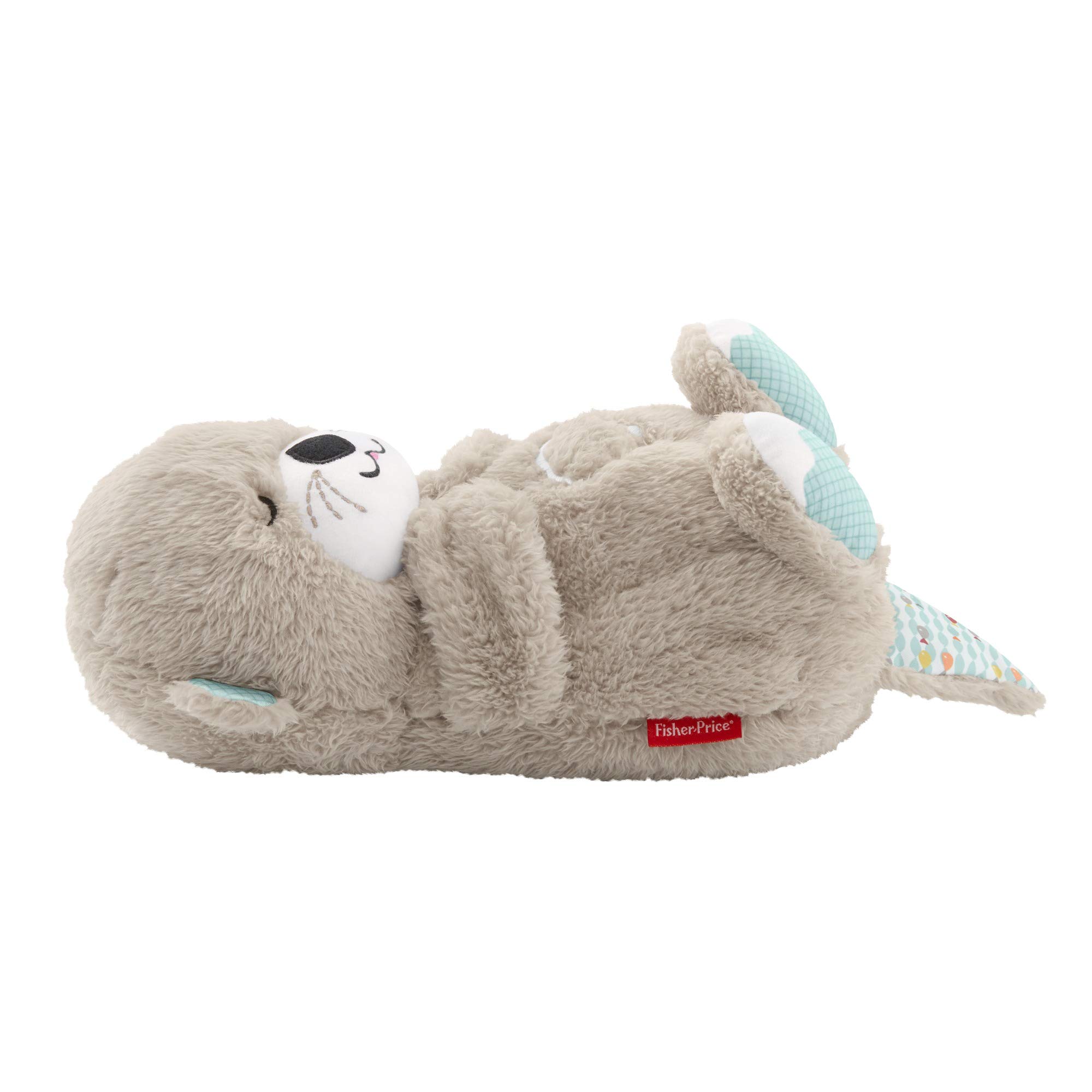 Fisher-Price Soothe 'n Snuggle Otter, Portable Plush Soother with Music, Sounds, Lights and Breathing Motion