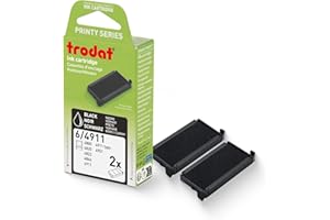Trodat Replacement Pads, Printy 4911 Stamp, 2 Pack, Black