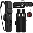 Beejirm Pool Cue Case - 4x4 Padded Pool Cue Bag - Holds 4 Butts and 4 Shafts, Multiple Accessory Pockets