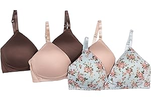 TAHARI Girls 3-Pack Molded Wireless Bras