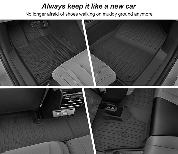 ORIGINAL 2022-2026 MDX FLOOR MATS & CARGO LINER & BACKREST MAT FULL SETS FOR ACURA MDX – CUSTOM FIT TPE FLOOR LINERS & CARGO MAT & BACKREST MAT – ALL WEATHER ODORLESS CAR MATS FOR MDX 2022-2025 2026