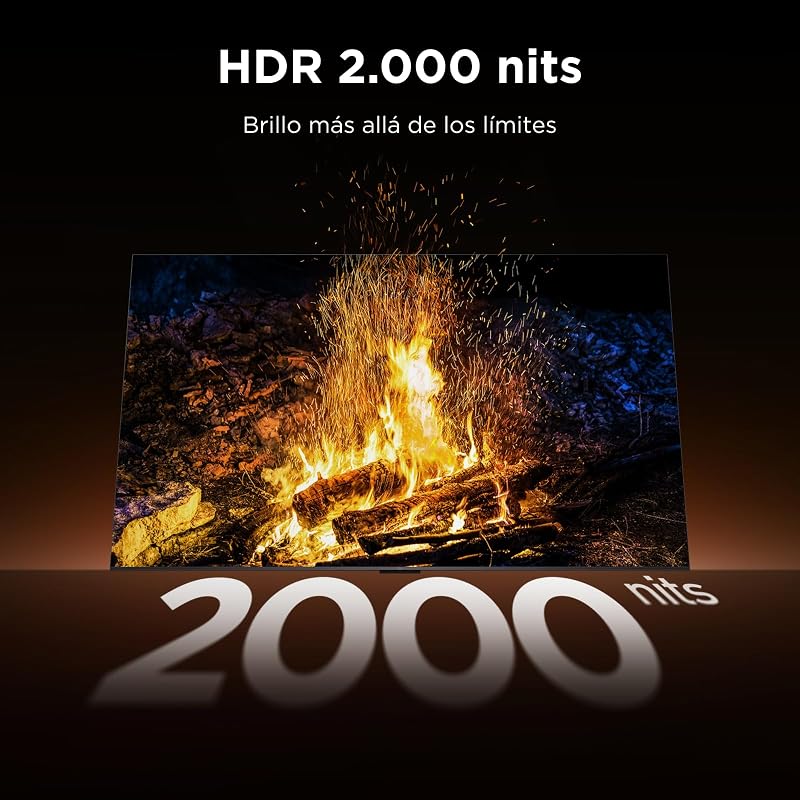 55Q7D Pro 55" SQD-Mini LED TV, 4K HDR 2000 nits, 480 Dimming Zones, Google TV, Dolby Vision IQ e Atmos, 2.1 Onkyo, 144Hz, Apple AirPlay 2 e Alexa