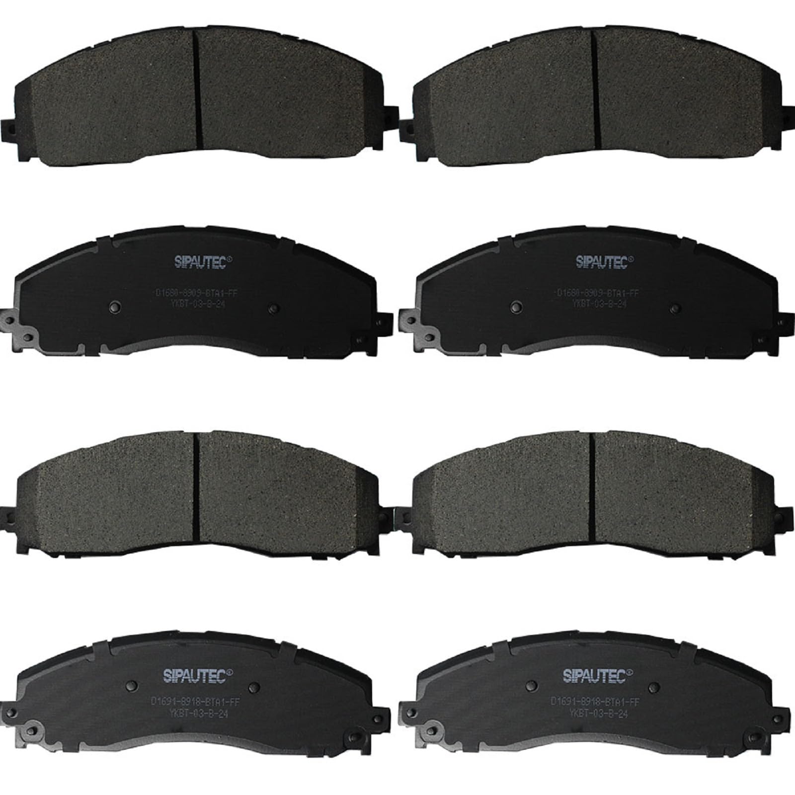 SIPAUTEC-Front & Rear Ceramic Brake Pads
