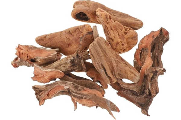 BUGUUYO 10pcs Natural Driftwood for Fish Tank Aquarium Decoration Landscape Supply for Fish Aquarium