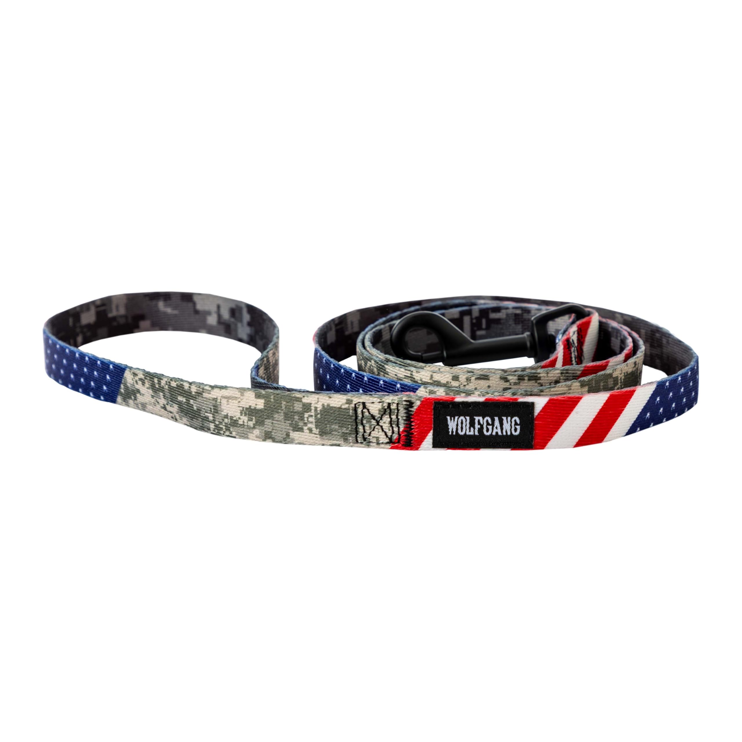 Wolfgang Heavy Duty Dog Leash, Pull-Tested to Over 800 lbs for Walking & Training, DigitalDog Print, Small