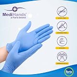 Farla Medical MediHands Nitrile Gloves X Large Blue Heavy Duty 100 Pack view 2