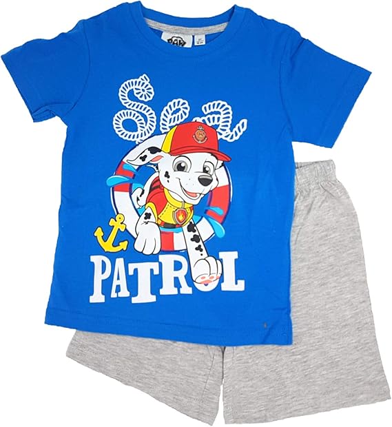Paw Patrol Pyjama Set Jungen - Kurzarm Schlafanzug 98-128cm