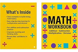 Math Workbook for Kids: Addition, Subtraction, Multiplication & Division | Fun and Easy Step-by-Step Learning with Practice A