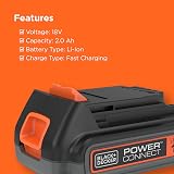 BLACK+DECKER 18V 2.0Ah Lithium Battery BL2018-XJ Compact PowerConnect view 5