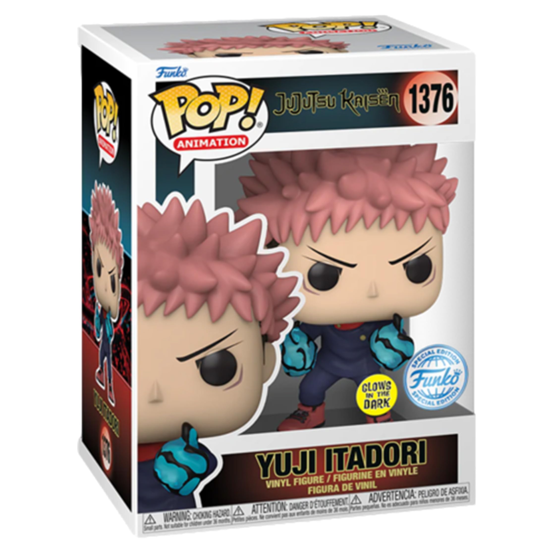 Funko Pop! Jujutsu Kaisen - Yuji Itadori Divergent Fist Glow-in-The-Dark Exclusive