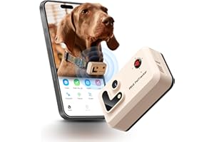 ENABOT EBO ROLA PetTracker GPS Tracking for Dogs: Live GPS Location, Cellular & WiFi, Replacable SIM Card, Geofencing, Built-in Light and Sound, Camera for Image Positioning (White)