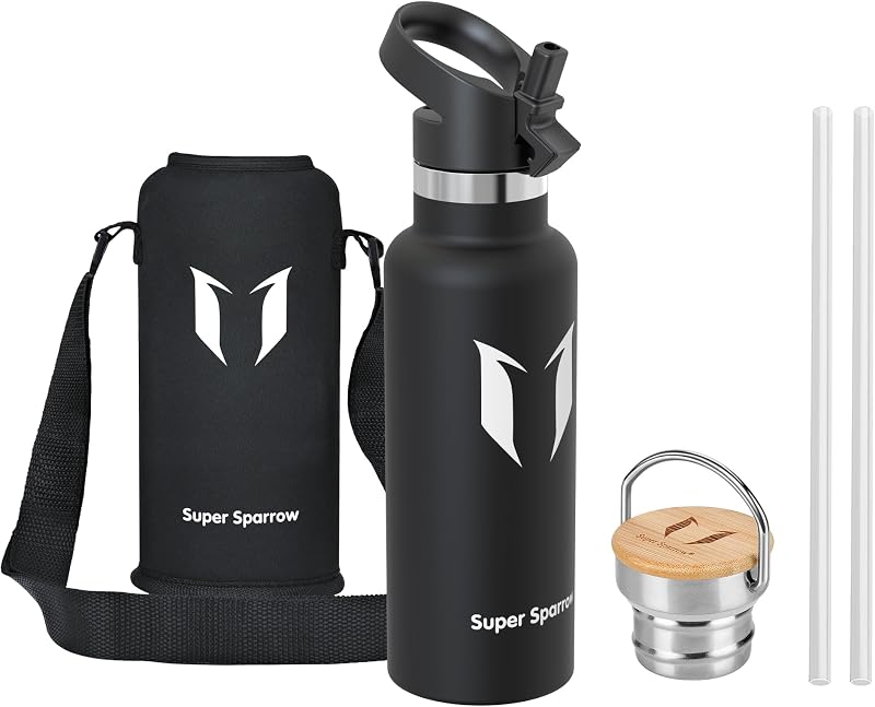 Super Sparrow Stainless Steel Water Bottle 500ml Vacuum Insulated BPA Free