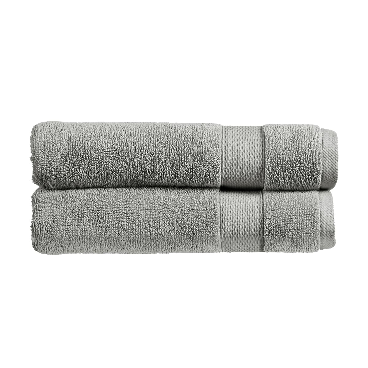 Christy Refresh Light Grey Hand Towels | Set of 2 | Quick Dry | Gentle Pastel Tones | Soft Plush Bathroom Towels | Absorbent Shower Towels | 100% Cotton 550GSM | Dove Grey