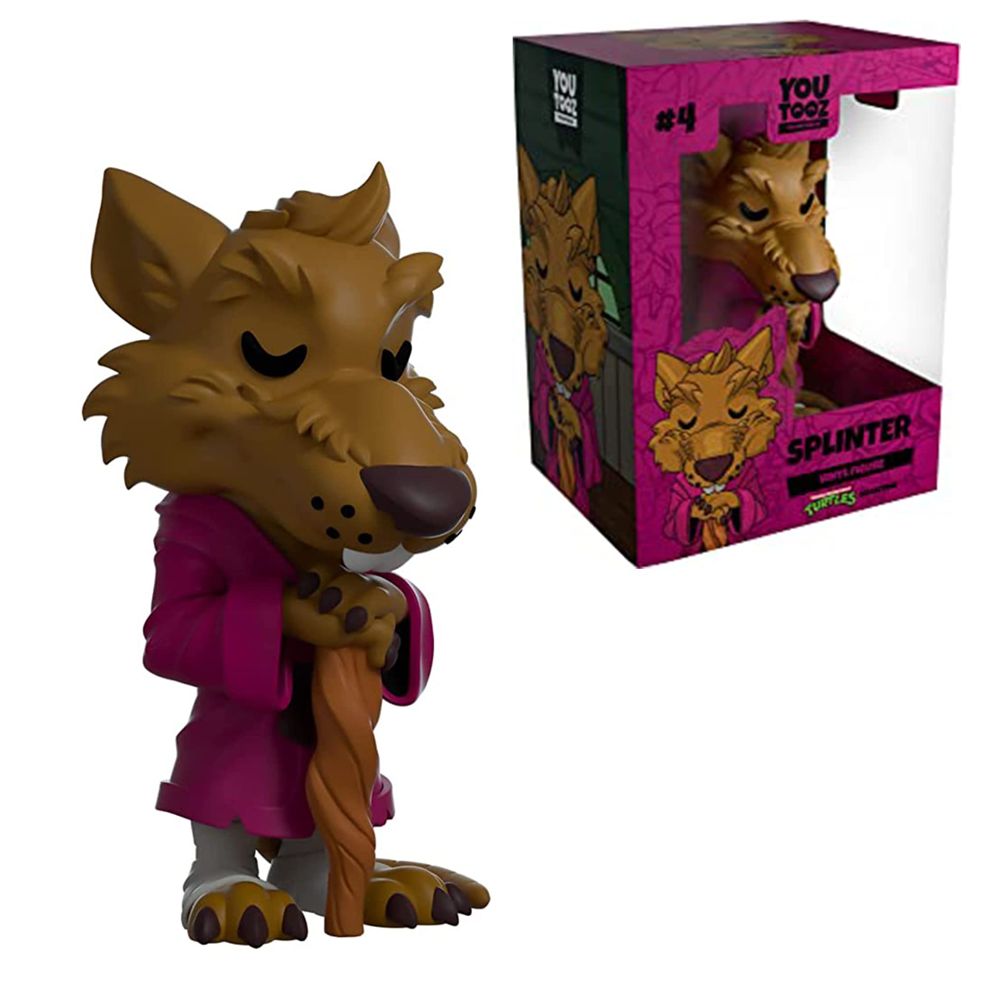 Youtooz Splinter 4.3" Inch Vinyl Figure, Collectible Master Splinter Teenage Mutant Ninja Turtles Figure by Youtooz Teenage Mutant Ninja Turtles Collection