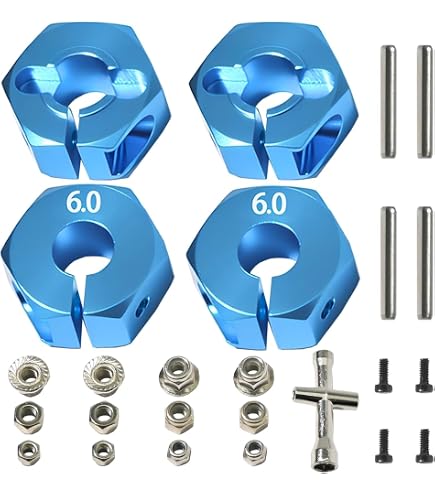 Rchobbytop 4 Sets Wheel Hex Drive Hub Dpter For Kuwit