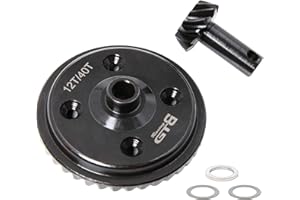 GTBRacing HD Steel Ring Pinion Gear 40T 12T Set for 1/5 RC Car Losi DBXL-E 2.0 Upgrade Part