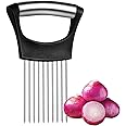 Onion Slicer Holder Food Slice Assistant Onion Slicer Fork Food Slicing Helper Vegetable Chopping Tool for Potato Carrot Toma