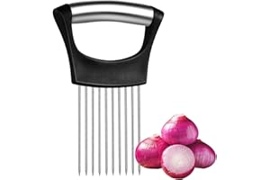 Onion Slicer Holder Food Slice Assistant Onion Slicer Fork Food Slicing Helper Vegetable Chopping Tool for Potato Carrot Toma