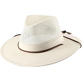 Home Prefer Cotton Summer Fedora Hat Wide Brim Sun Hats for Men Women UPF 50+ Sun Protection Cap for Fishing Hiking