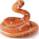 HyDren GiantBoa Constrictor Large Stuffed Animal Snake Realistic, Brown | Giant Plush Stuffed Snake Toy 80 Inch Lifelike Animal Gifts for Kids Birthday Party Prank Props