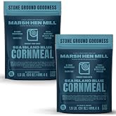 Marsh Hen Mill Sea Island Blue Cornmeal | Corn with Floral Aroma | Perfect Stone Ground Cornmeal for Corn Bread | Traditional Blue Corn Flour | 100% Natural &amp; Gluten Free, 24 oz (Pack of 2)