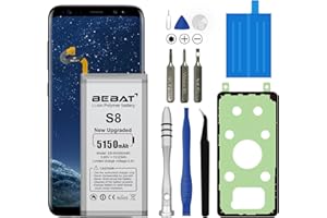 BEBAT Replacement Battery for Samsung Galaxy S8,5150mAh High Capacity New 0 Cycle Lithium Polymer Replacement Battery for Samsung Galaxy S8 G950V G950A G950T G950P G950R4 with Repair Tool Kits