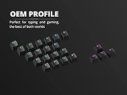 Ranked Rubber Keycap Set | Double Shot Translucent