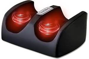 CCHYF Foot Massager with Heat, Electric Foot and Calf Massager with Roller, Deep Tissue Massage for Plantar Fasciitis, Neuropathy & Pain Relief, Gifts for Women & Men(Black)