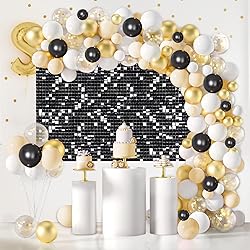 Shimmer Wall Backdrop Black Backdrop Decoration