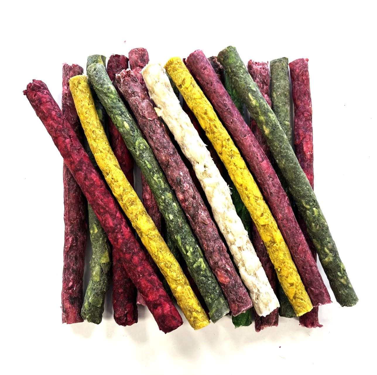 100 Assorted Munchy Rolls 5 inch x 9/10mm High Protein Dog Chews Treats