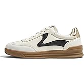 LUCKY STEP Women's Retro Fashion Sneakers Classic Cute Casual Trainers Trendy Footwear Lace up Tennis Walking Skate Shoes