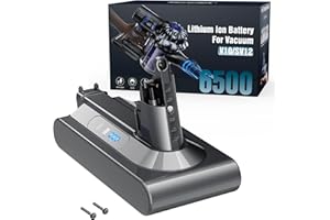 KEENSTONE 25.2V 6500mAh Battery Replacement for Dyson V10, Upgraded Li-ion Battery for V10 Animal V10 Absolute V10 Motorhead V10 Fluffy V10 Total Clean SV12 Vacuum Cleaner, Central Vacuum Installation Parts