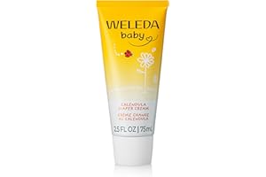 Weleda Baby Calendula Diaper Cream, 2.8 Fluid Ounce, Plant Rich Protection with Calendula, Chamomile, Sweet Almond Oil, Lanolin and Zinc Oxide