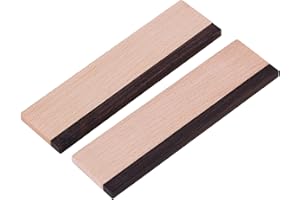 Mxfans Maple and Ebony Mountain Dobro Guitar Spider Bridge Saddle 70x20mm Pack of 2