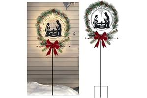 YY-LADYBUG Nativity Decorative Garden Stakes Nativity Scene Garden Stake Nativity Yard Stakes Christmas Decorative Stakes