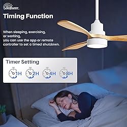 Sofucor 48 Inch Ceiling Fans with Lights, Smart