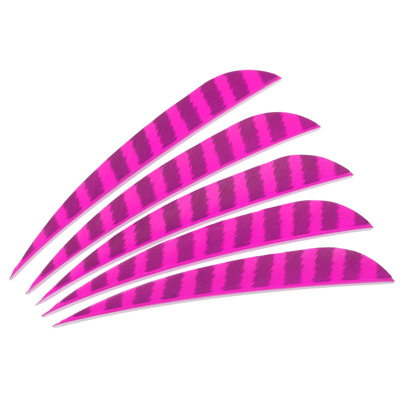 PATIKIL Shield Cut Vanes, 20 Pack 5 Inch Arrow Fletch Turkey Feather Fletch Right Wing Fletching for DIY Target Shooting, Pink