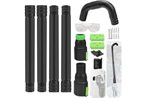 LIZEWEI Gutter Cleaning Attachment Replaces AGC1000 Cleaning Kit & Mounting Bracket Kit for EGO 530CFM 580CFM 575CFM 650CFM 615CFM LBX6000, W/Battery Holders - Easily Clear Leaves and Debris from Gutters
