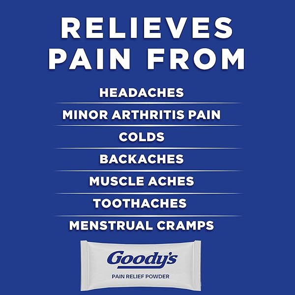 GOODY’S PAIN RELIEF POWDERS, EXTRA STRENGTH HEADACHE POWDER, 50 CT (PACK OF 1)