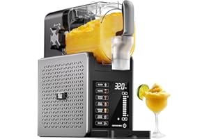 Fiii Slushie Machine 92 oz, Slushy Machine for Home, 6 Preset Programs, Quiet Operation, LED Display, Auto-Clean, No Ice Need