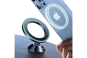 VICSEED 2025 Upgrade for MagSafe Car Mount, [Military-Grade] [High & Low Temp Resistance] Magnetic Phone Holder for Car Dashboard 360 Rotatable Car Phone Holder Mount for iPhone 17 Pro Max 16 15 14 13