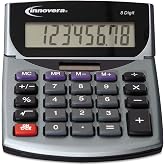 INNOVERA 15927 Portable Minidesk Calculator, 8-Digit LCD
