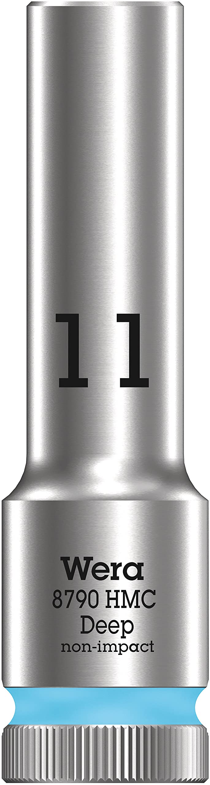 Wera 05004551001 8790 HMC Deep Socket, Cyan, 11.0 mm